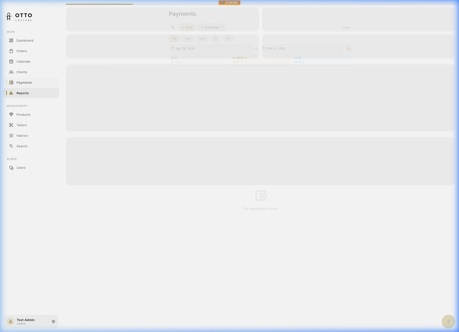 Payments desktop