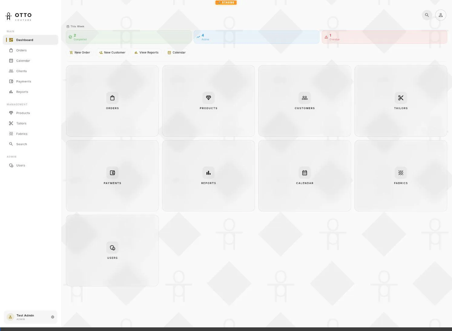 Admin walkthrough